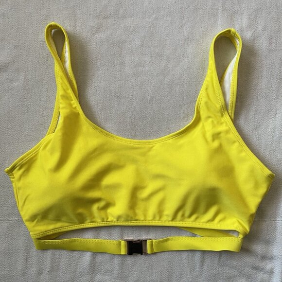 Yellow Tank Top Buckle Strap Bikini Sets Never Worn Size Large - Picture 5 of 7